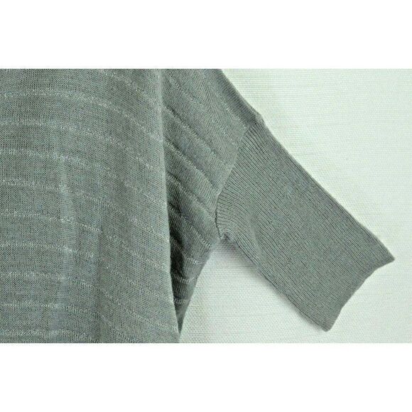 Derek Heart M Sweater pullover Striped metallic cropped NEW Womens - Picture 4 of 7